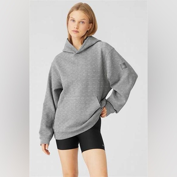 NWOT Alo Yoga Glenplaid Coliseum Hoodie Medium - Picture 3 of 3